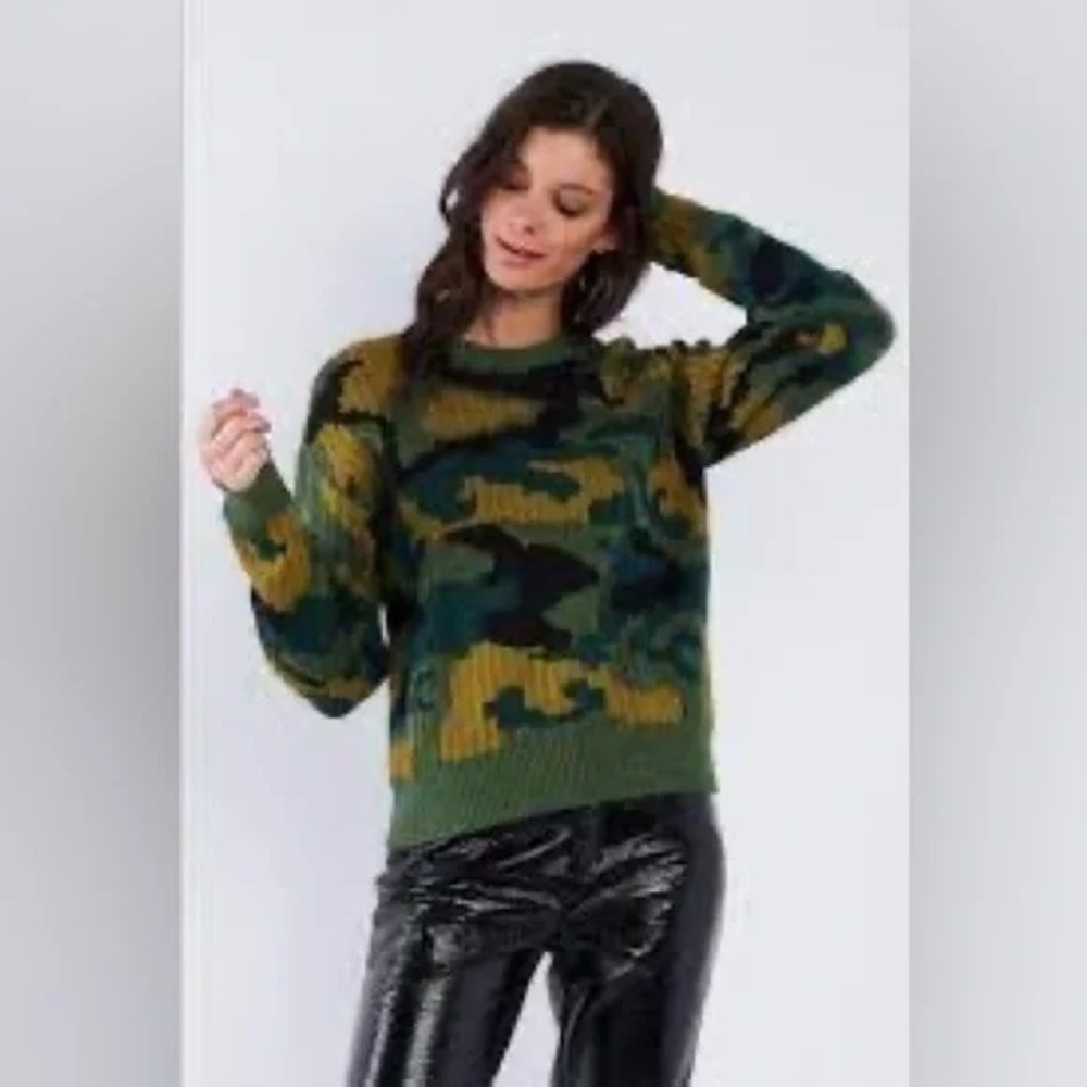 Gilli | Multi Army Camouflage Knit Relaxed Fit Sweater Various New - Picture 4 of 6